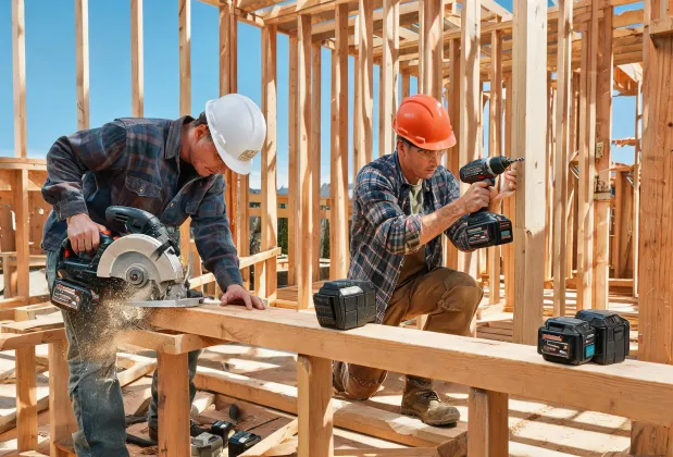 Construction framing cordless tool application